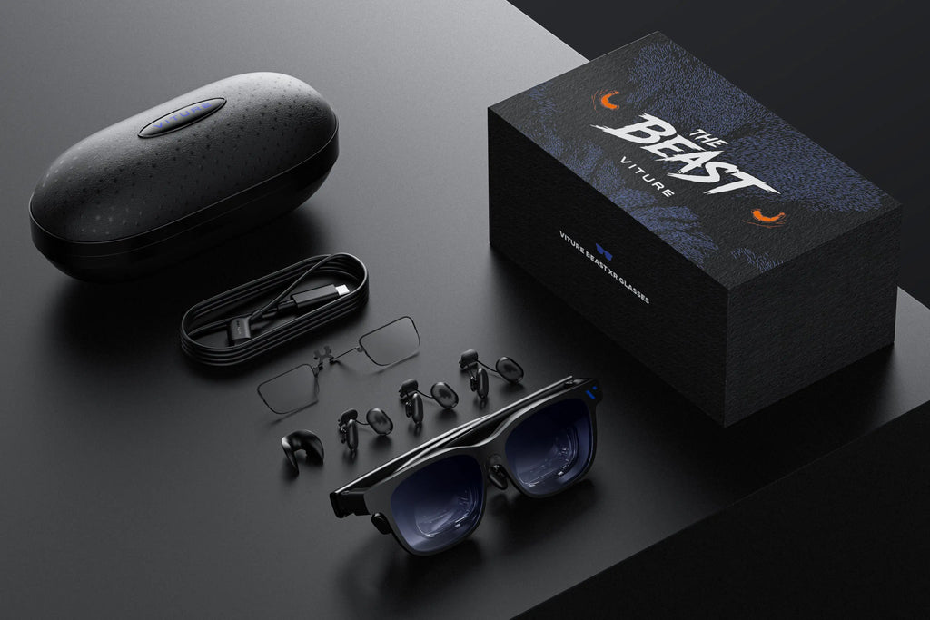 VITURE Beast 2026 XR Glasses 174 Inch Virtual Screen 58° FOV AR Gesture Control for iPhone Android Mac Gaming Movies