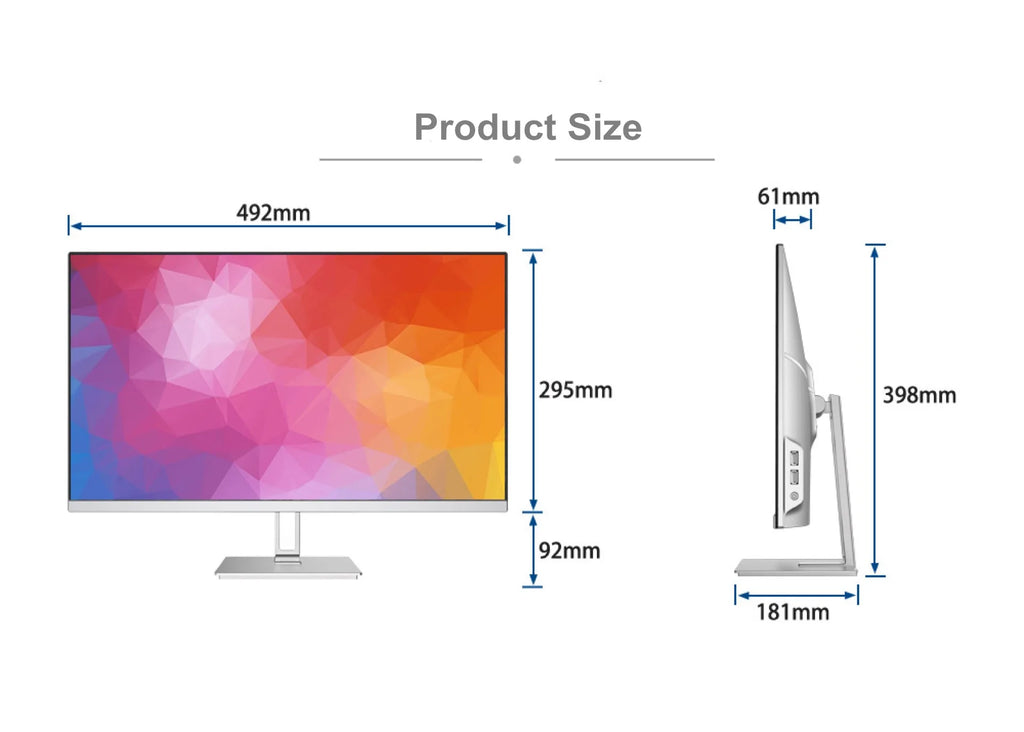 factory price 24 inch core i3 i5 i7 i9 CPU generation gaming pc full setup all in one computadora all-in-one computers with OEM