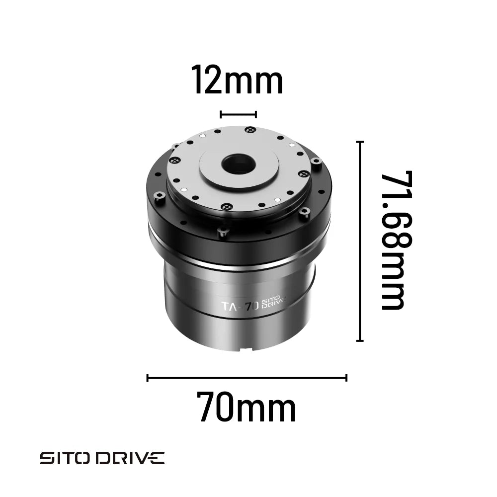 Sito TA70 24V Can Micro PTZ Motor Bldc Servo Drive Motor 100 Ratio Small Harmonic Drive Gearmotor Robot Joint Actuator