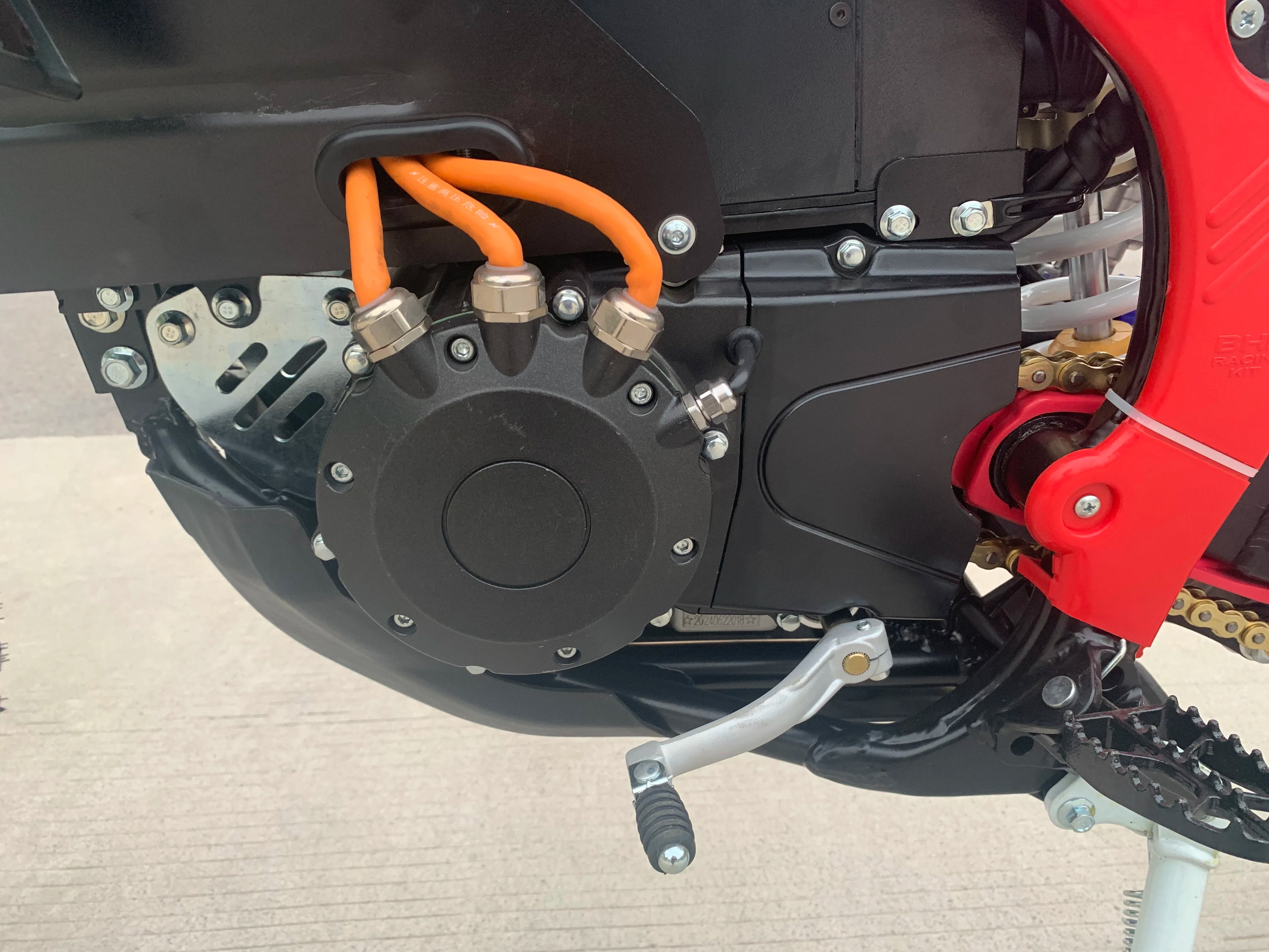 72V 8000RPM intermediate drive motor with clutch for electric motorcycles and electric off-road vehicles