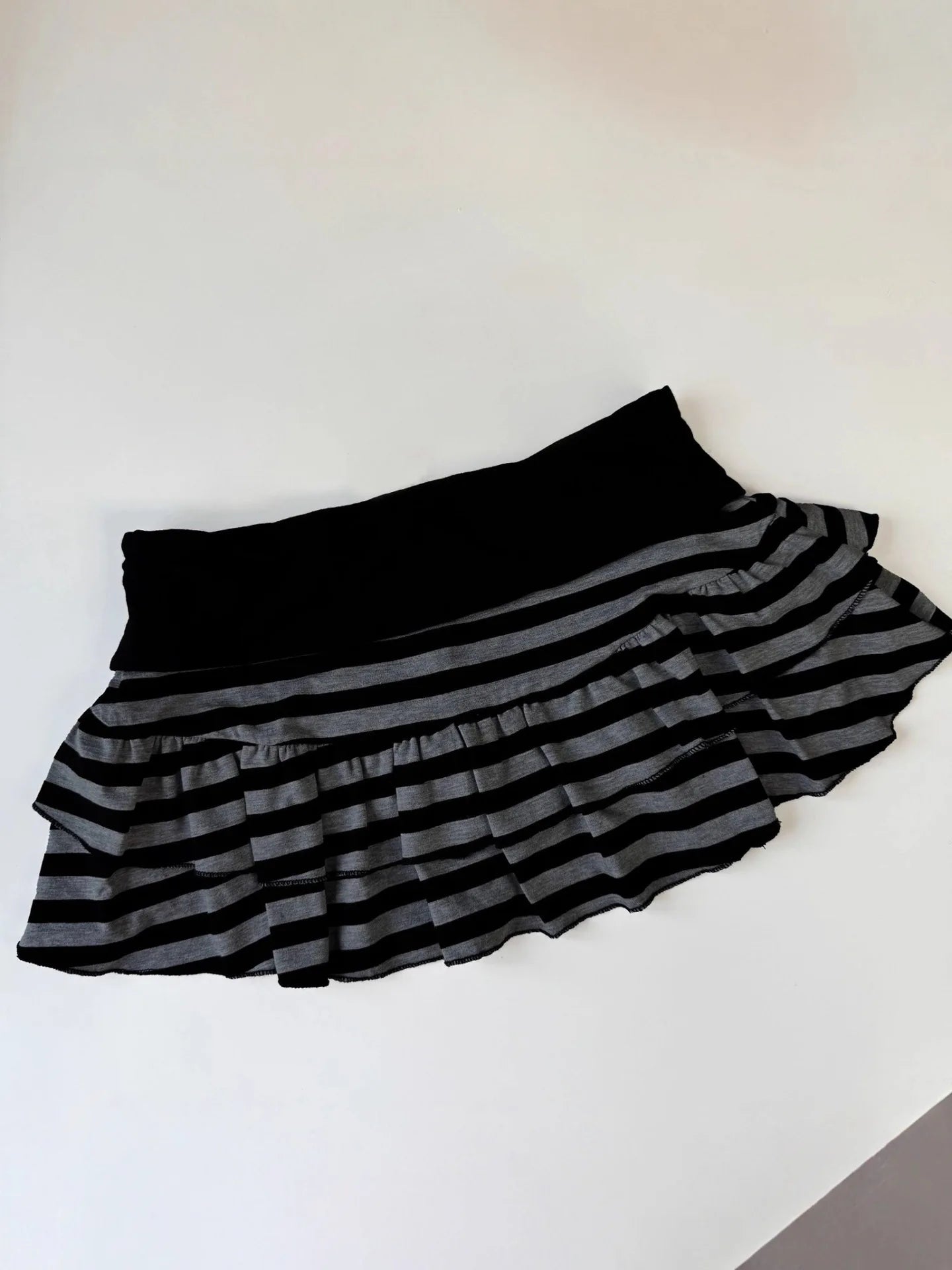 Women's 2026 Striped Color Block A Line Mini Skirt Sexy Y2K Korean Japanese Street Style Niche Versatile Fashion Skirt