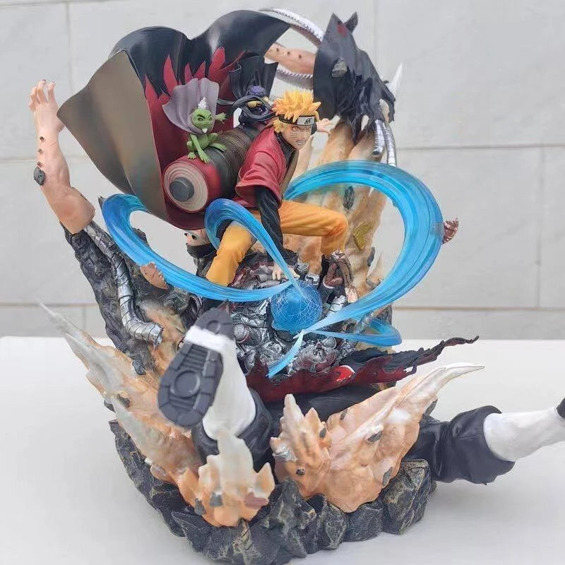 30cm Anime Peripherals Figure Uzumaki Naruto Can Glow Anime Model Collect Pvc Desktop Ornament Decorations Children Toys Gift