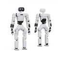 Humanoid robot with hot swappable 500Wh battery and optional charging station for continuous daily operation