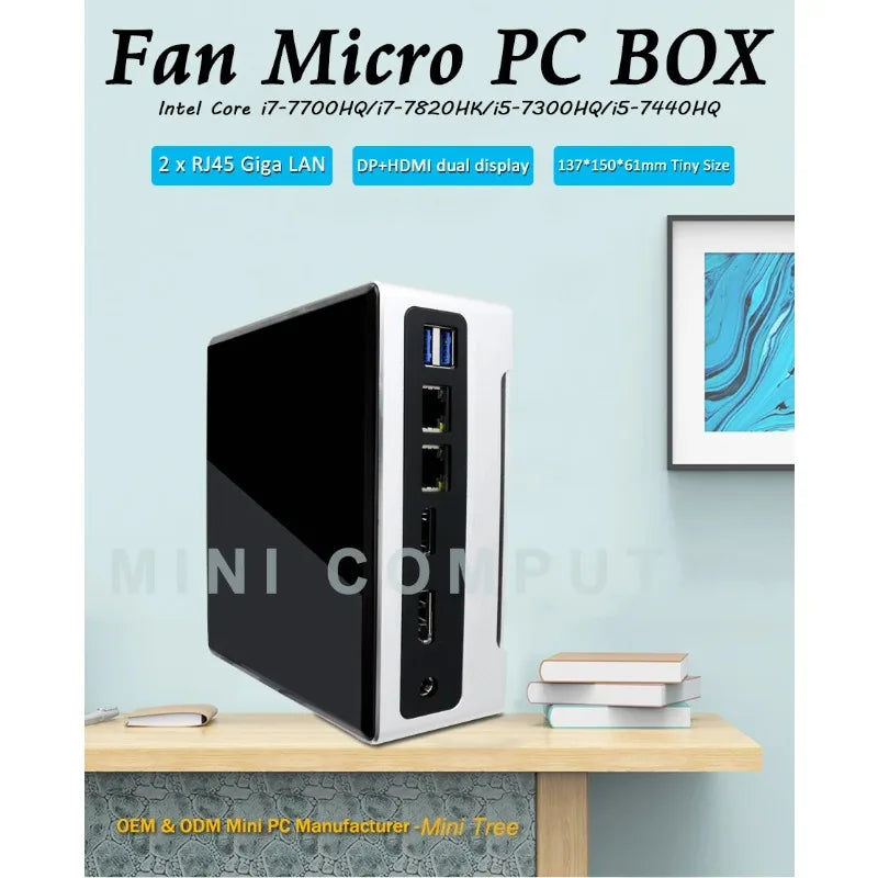 Mini PC Intel Core I7 10870H 10th Dual Lan HD DP1.2 Windows 10 Home Office Business Gaming Desktop Computer 16G DDR4 1TB NVME