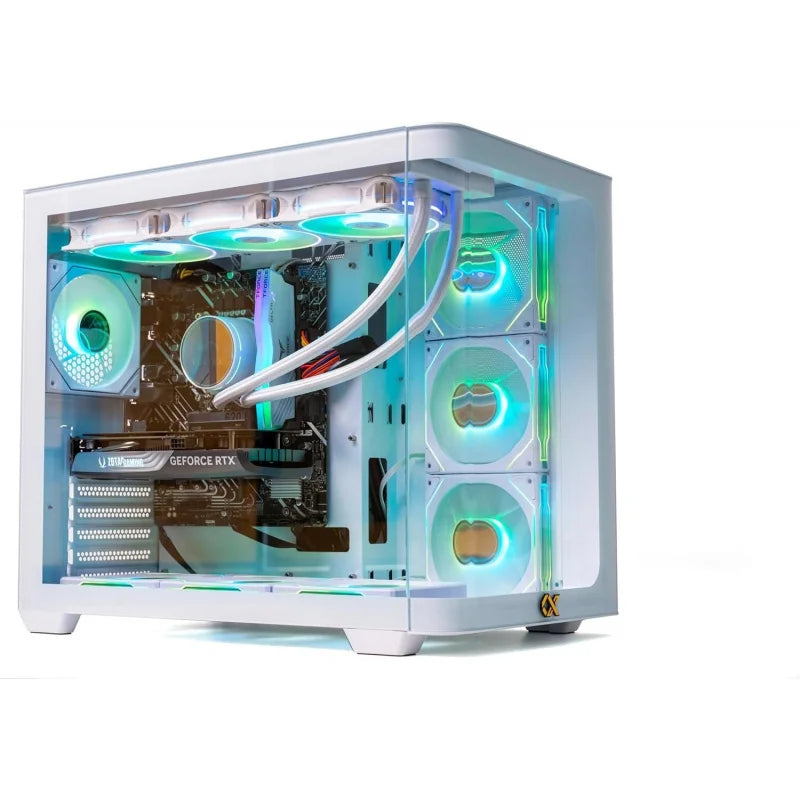 Gaming PC -, RTX 5080 16GB, 16GB RAM DDR5, 1TB M.2 SSD, 3 Fans Water Cooler, 7 Fans RGB Case (R7 7800X3D, 64 RAM)