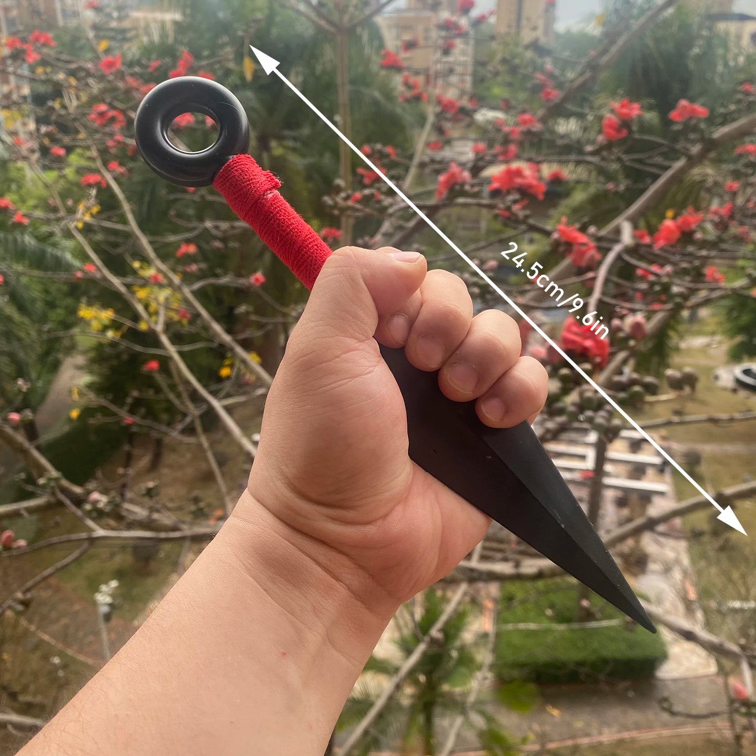 1PC Hyuga Hinata Konoha Sasuke Uzumaki 24.5cm/9.6'' Cosplay PVC Ninja Kunai