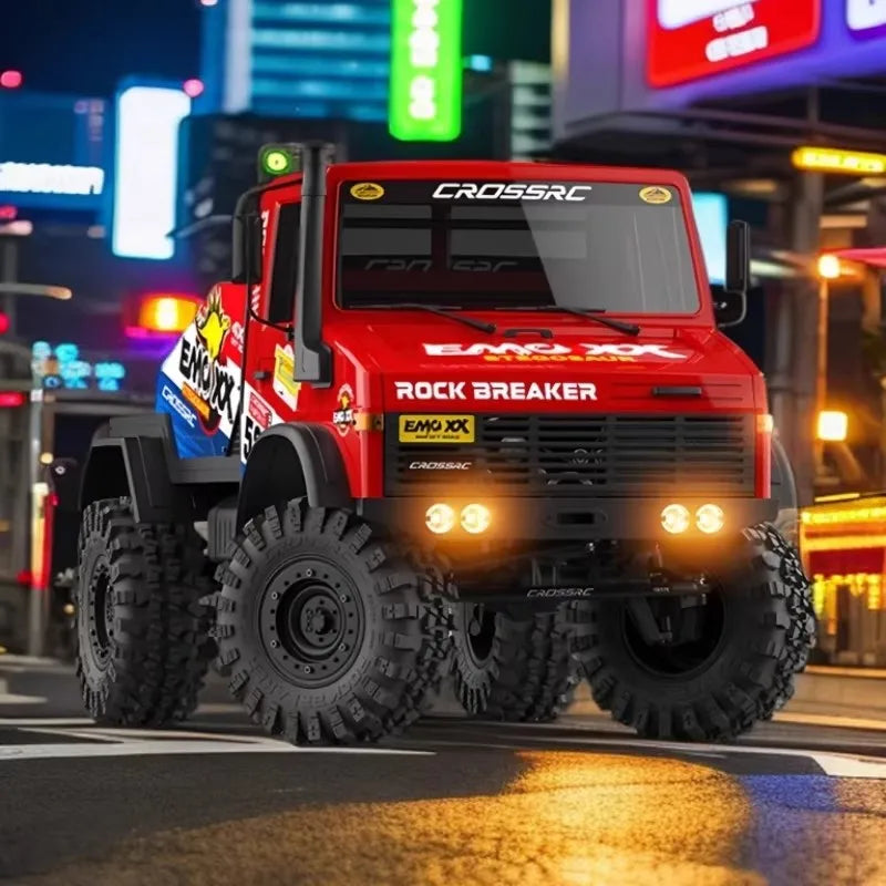 In Stock Emo Xx 1/6 Rc Electric Remote Control Climbing Truck Rock Breaker Off Road Vehicle With Led Strobe Lights For Hobbyists