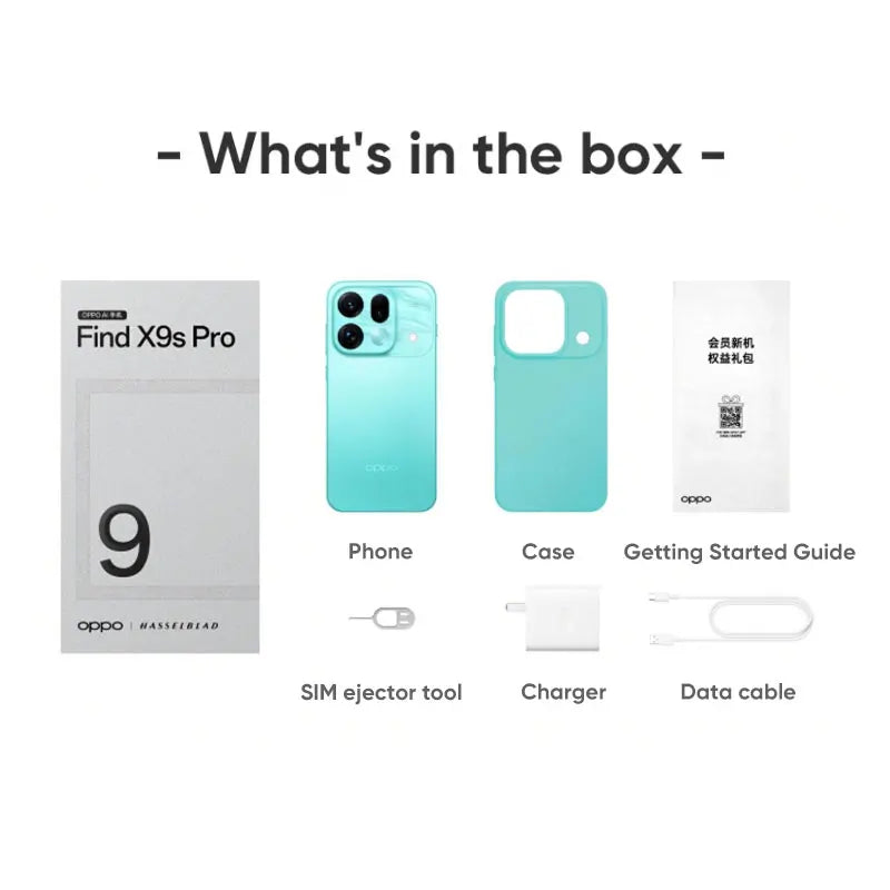 Chinese Version OPPO Find X9s Pro 5G Smartphone 6.32" 144Hz AMOLED Screen Mediatek Dimensity 9500 Dual 200MP Camera 7025mAh NFC