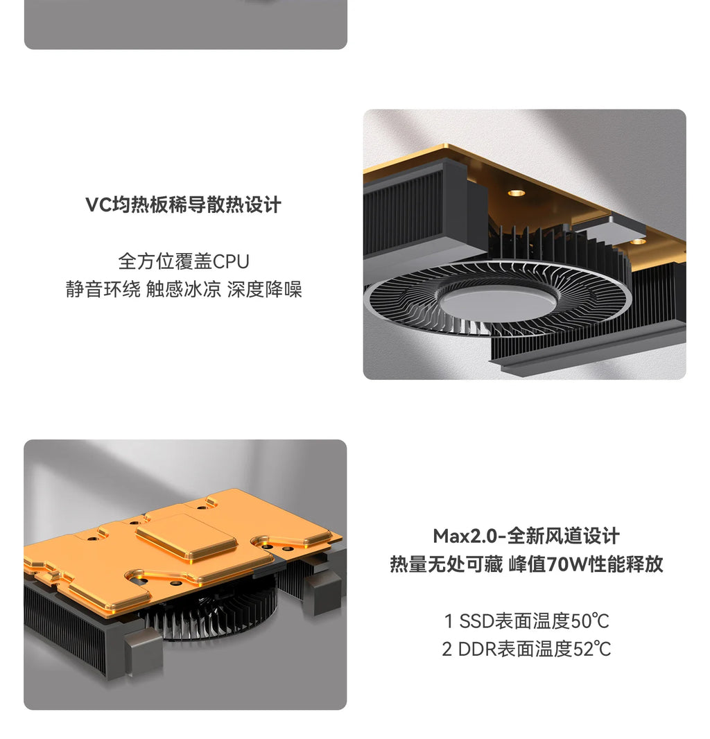 GMK EVO-X1 AI 9 HX 370miniPC Mini Host Ryzen Gaming Design Office Computer Host