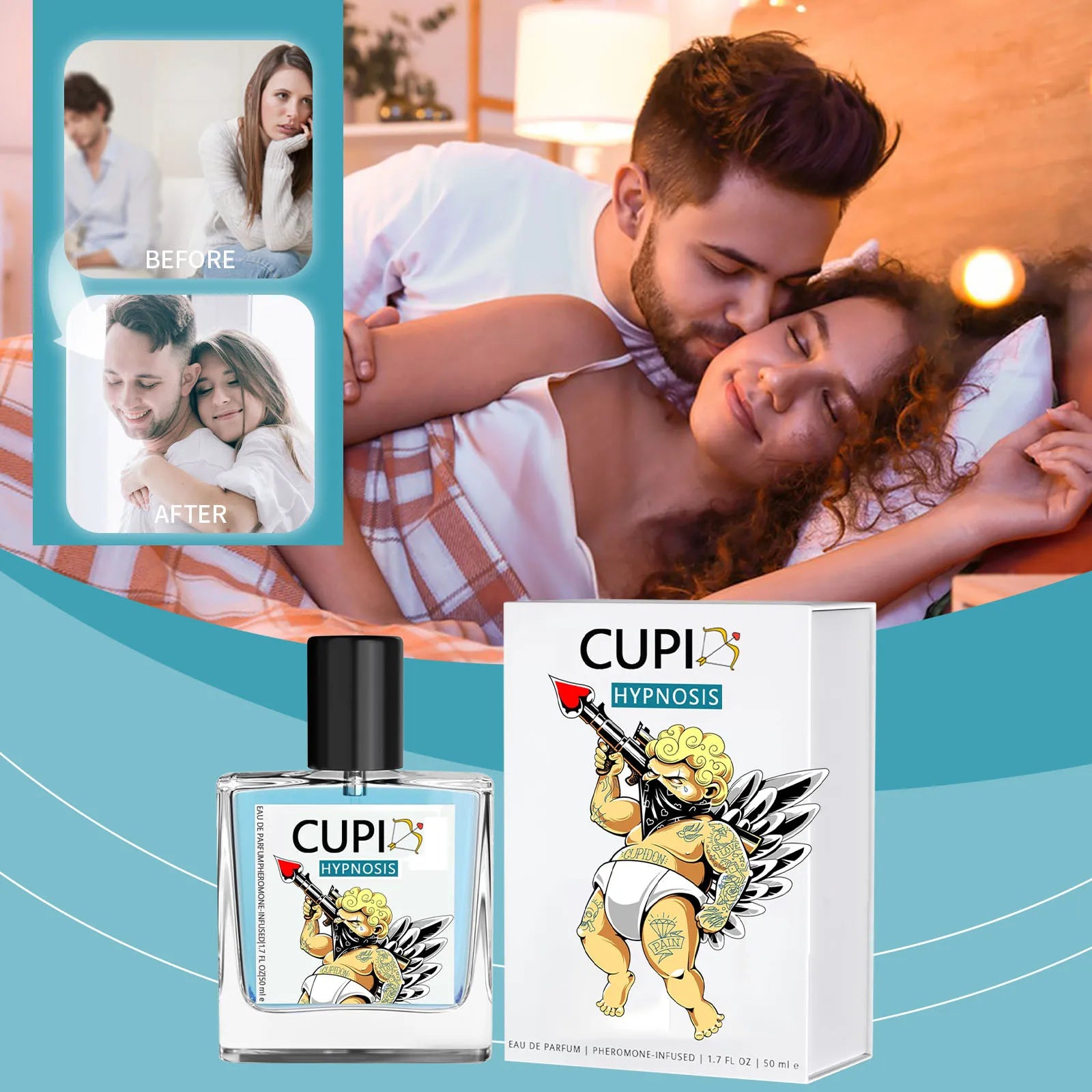 10/50ML Cupid Pheromone Hypnosis Perfume Original Long Lasting Pheromone perfume world perfume women perfumes man perfumes