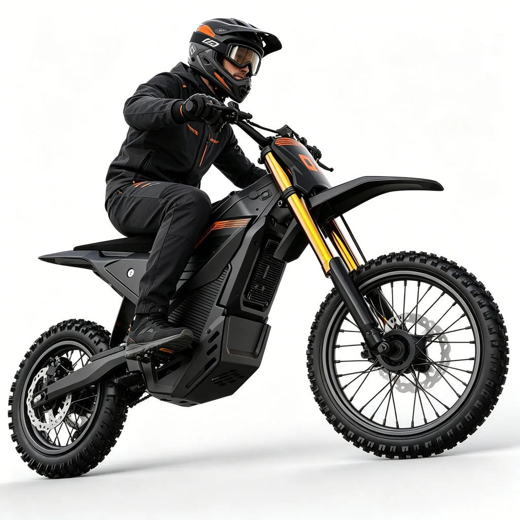 6000W PEAK ELECTRIC DIRT BIKE 60V 30AH OFF-ROAD BICYCLES 50MPH E-BIKE FOR ADULTS