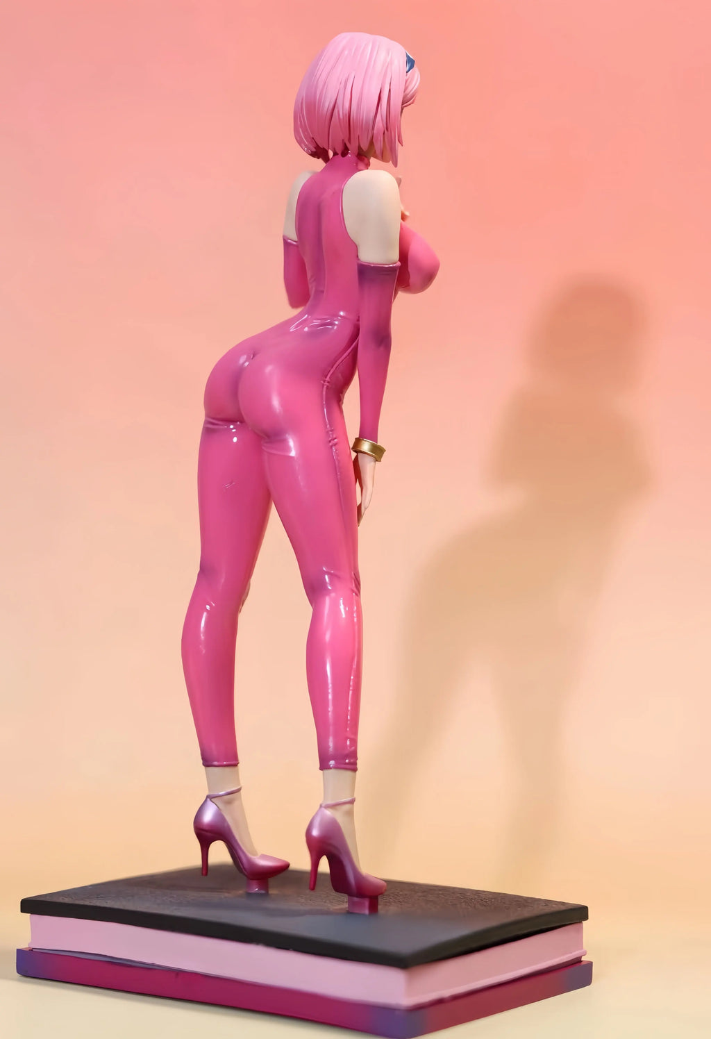 In Stock Naruto Shippuden Haruno Sakura 1/6 Scale Pvc Figure Pink Latex Suit Anime Girl Statue Collectible Model Dolls For Gifts