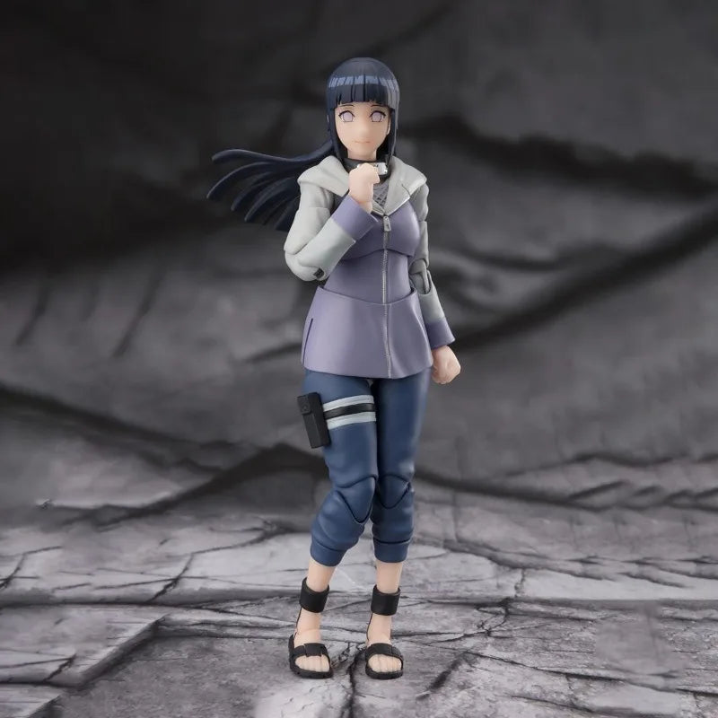 Bandai Original S.H.Figuarts Naruto Anime Figure Jiraiya Hinata Hyuga Tsunade Action Figure Toys for Boys Girls Gift Model