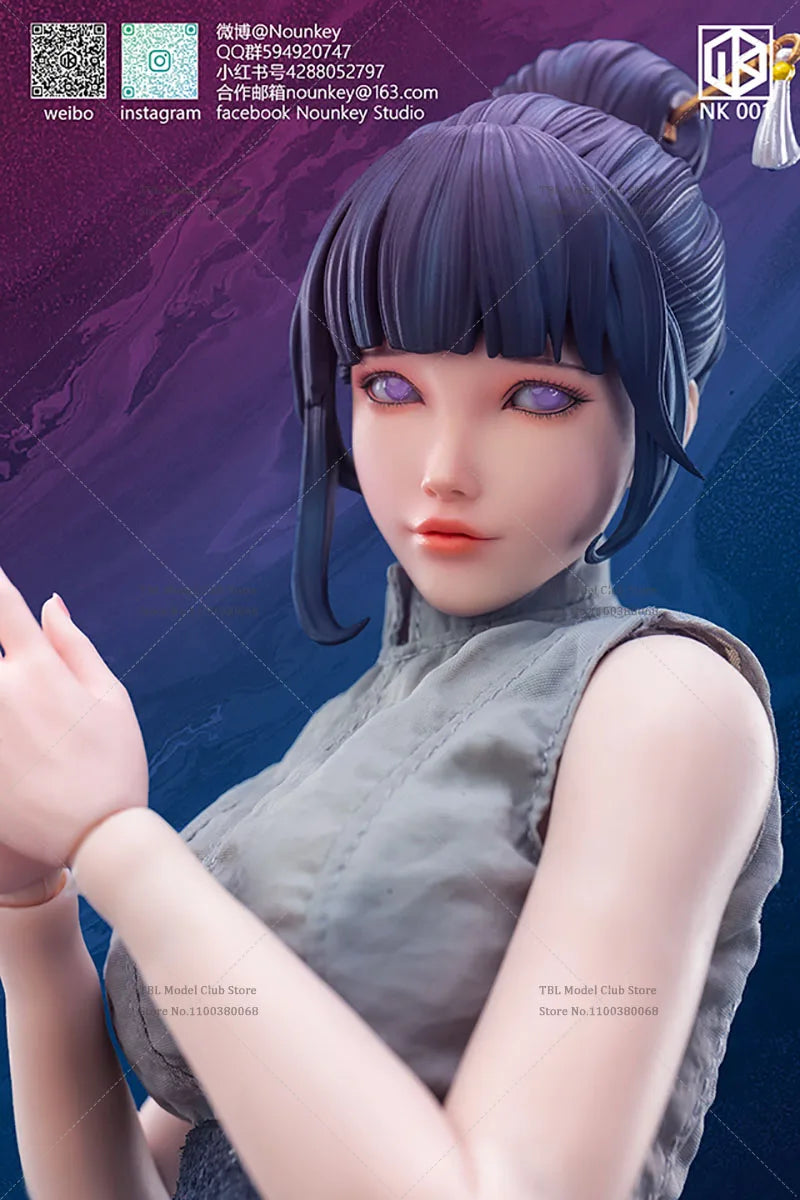 In Stock Nounkey Studio NK001 1/6 Scale Cosplay NARUTO Female Ninja Hyūga Hinata 12Inch Soldiers Action Figure Collection