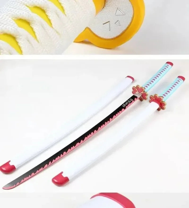 40inch Bamboo Katana Anime Cosplay Costume Prop Large Safe Ninja Knife Blade Real Size Japanese Original Samurai Sword Toy Gift