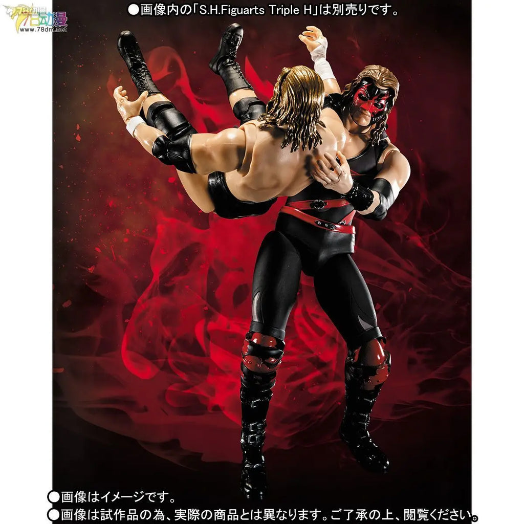 BANDAI Genuine S. H. Figuarts Series Reality Artist Series WWE Kane，Paul Levisk，Steve Austin，Dwayne Johnson Movable Model