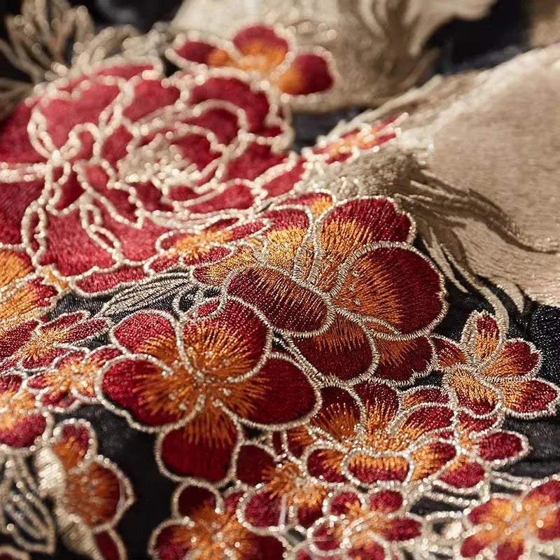 A007 Baseball Jackets For Man Nine-Tailed Fox Heavy Embroidery Autumn Quality Comfortable Fit Trendy Loose Chamarras Para Hombre