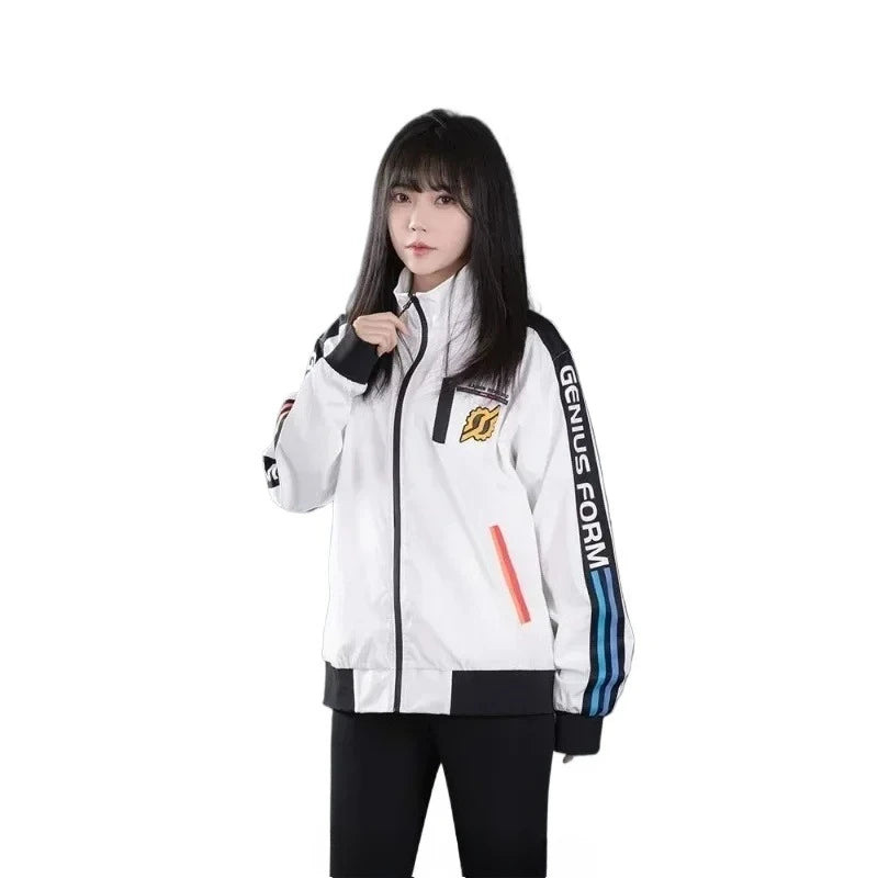Original Kamen Rider Co-branded Genius Form Jacket Build 2 Dimensional White Anime Jacket