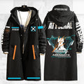 Tomorrow's Ark Game Doctor Blade Nearby Windbreaker Anime Mid-Length Jacket Unisex Youthful Polyester Fiber Zipper Closure