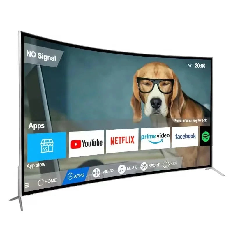 New Style Android Television TV Home Association Slim Curved 50 55 65 75 85 Inch Smart LED TV