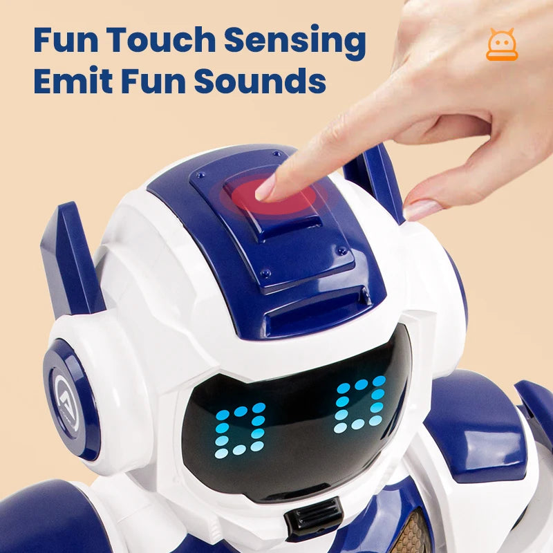 JHD For 2025 New JJRC R35 RC Robot Intelligent Programming Induction Interactive Remote Control Robot Electric Robot Model