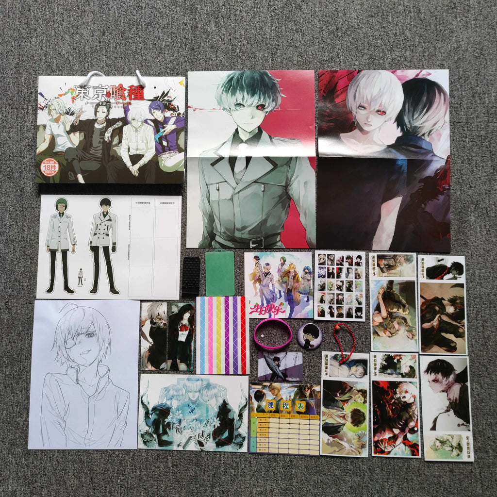 Anime Lucky Gift Bag Stray dogs ONE PIECE Genshin Impact Collection Toy Include Postcard Poster Bookmark Sleeves