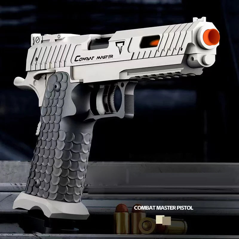 Shell Ejecting Toy Gun Airsoft Pistol Soft Bullet USP Weapon Children Armas Continuous Shoot Outdoor Game Toys for Boys Kid Gift