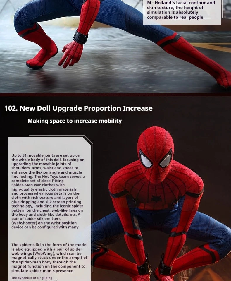 Hot Toys HT Spider-Man Hero Returns Premium Deluxe 1:4 Scale Action Figure Ordinary Luxury Spider-Man Collectible Toy