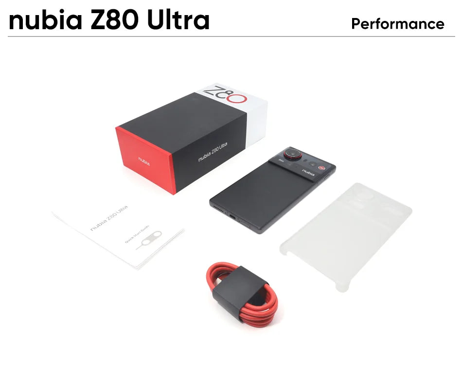 Official nubia Z80 Ultra 5G Smartphone Global Version Snapdragon 8 Elite Gen 5 7200mAh 6.85'' 144Hz Oled Display 90W Fast Charg