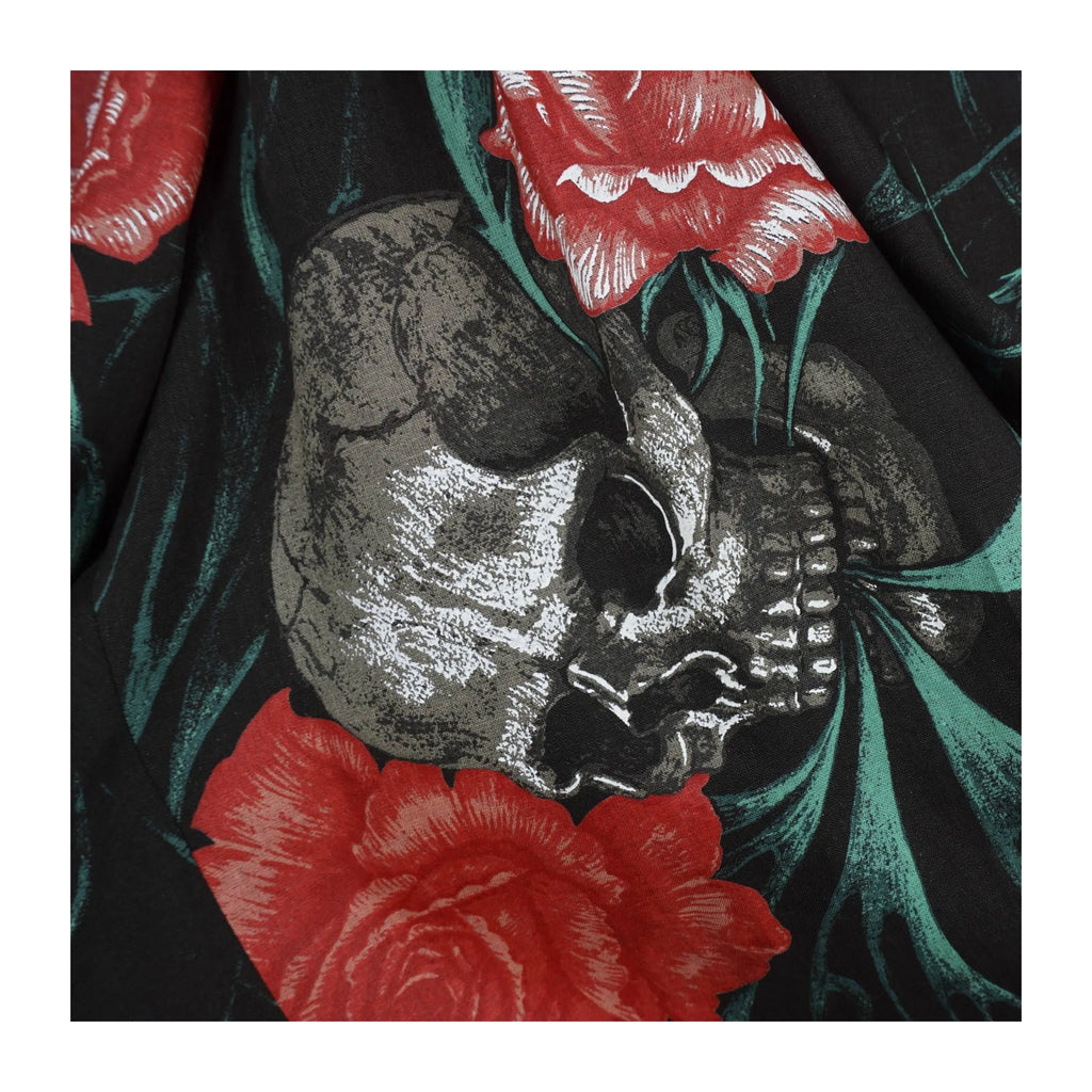 TOP-YAMAMOTO Japanese original design dark niche skull print casual pants