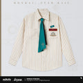 MiHoYo Official Aventurine Fashion Daily Unisex Striped Shirt Cosplay Costumes Casual Long Sleeve Tops Couple Birthday Gifts