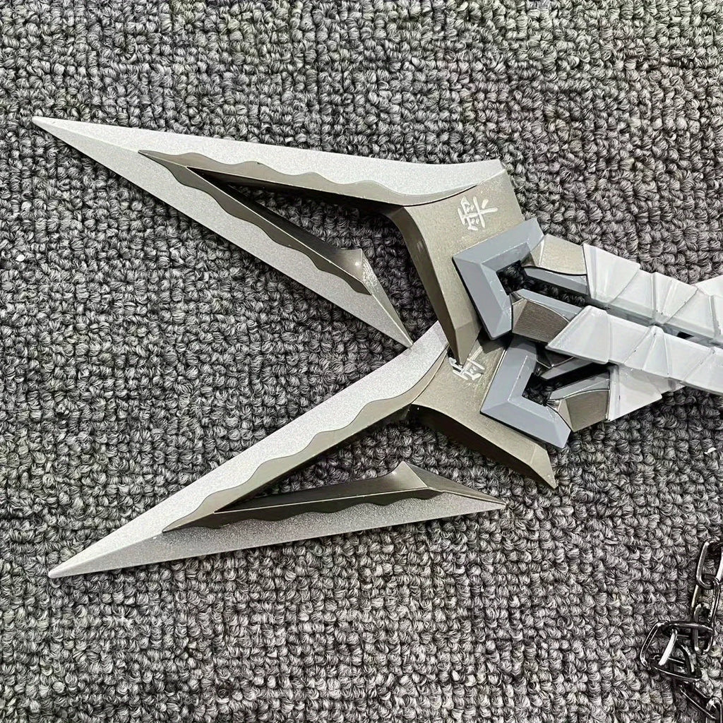 6/8.6inch Valorant Ninja Star Katana Metal Sword Kunai Anime Cosplay Prop Real Size Japanese Katana Original Samurai Sabre Toy