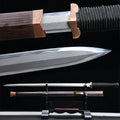 Premium Chinese Han Swords Folded With T10 Steel Kobuse Clay Tempered Real Hamon Blade Sharp Ready for Battle Weapon Katanas
