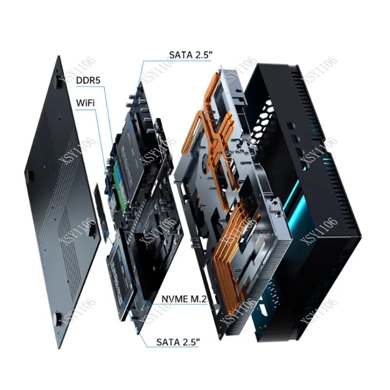 14th Gen  Core I9 Mini Gaming PC with RTX4070 Discrete Graphics Desktop Computer