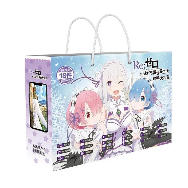 Anime Lucky Gift Bag Stray dogs ONE PIECE Genshin Impact Collection Toy Include Postcard Poster Bookmark Sleeves