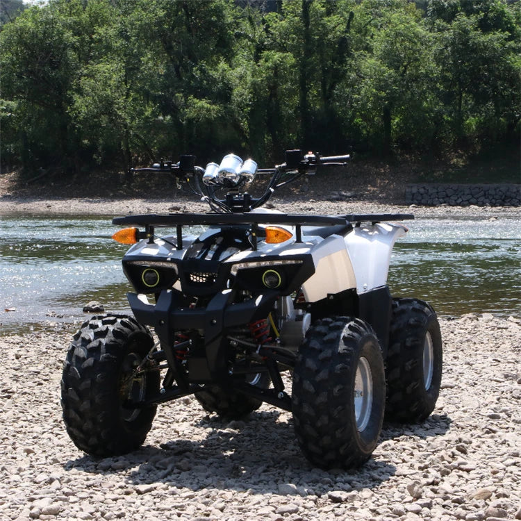 For200cc Chinese Sports Quad Bike ATV 4x4 Automatic UTV Oil Cooled CVT Big Bull 10 Inch Alloy Rims Adult Buggy Chain Drive 4-Str