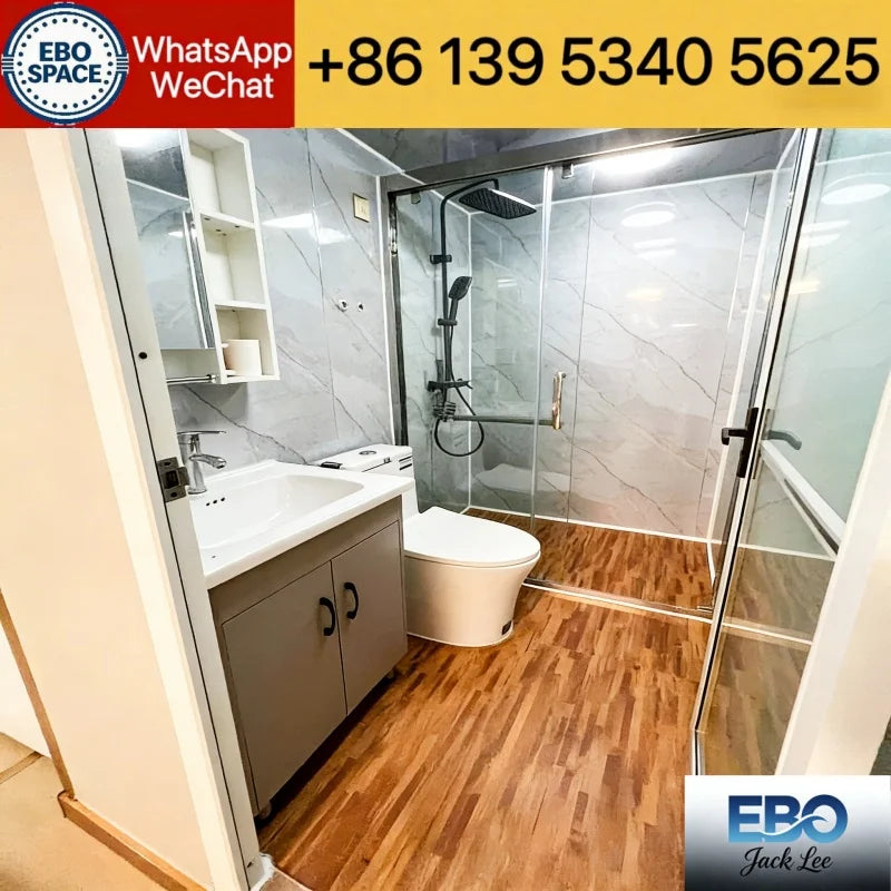 Ready Made Luxury Villa Prefabricated 20Ft 40Ft Expandable Container House 2 3 4 5 Bedrooms Prefab Portable Mobile Tiny Home