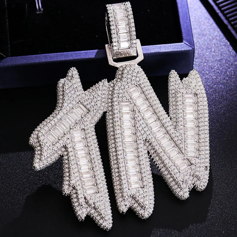 Provence Letter Pendant for Men Moissanite Miami Fashion Pendant for Women Hip Hop Pendant Custom Jewelry