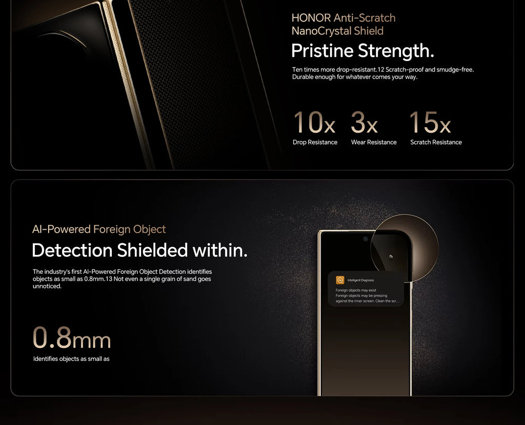 Global Version HONOR Magic V5 5G Smartphone Snapdragon 8 Elite 7.95" Foldable OLED 5820mAh Battery Support 66W SuperCharge eSIM