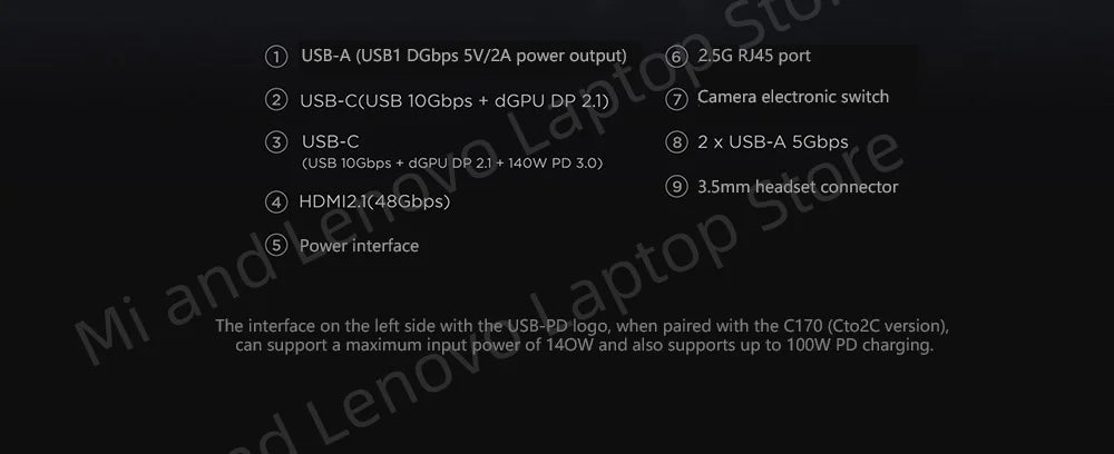 Lenovo LEGION R9000P 2025 R9 8945HX RTX5060/RTX5070 32GB 1TB 16inch 2.5K 240Hz Screen Game