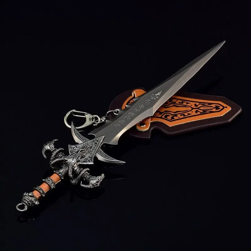 8.6/11.6inch Frostmourne Katana Anime World of Warcraft Lich King Sword Metal Ninja Knife Real Size Japanese Katana Sabre Toy