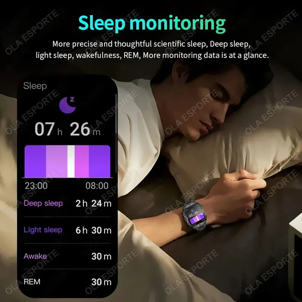 2026 New SmartWatch Men For Women Militray Outdoor GPS Tracker Sport Watches Heart Rate Sleep Waterproof Smart Watch IOS Android
