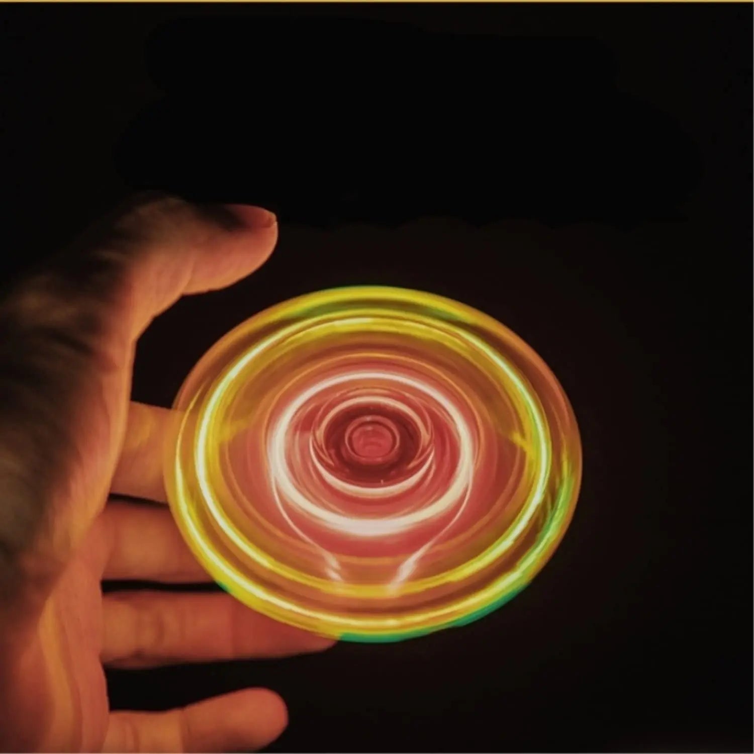 Glow in Dark LED Light Fidget Spinner Finger Toy Hand Spinner Stress Reduction and Anxiety Relief for Children