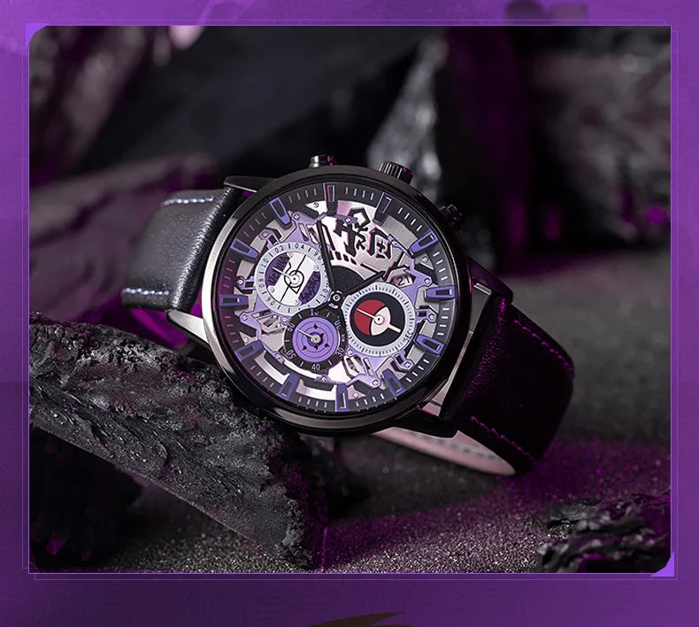Anime Watch Naruto Uchiha Sasuke Cosplay Men's Travel Matching Waterproof Watch Birthday Gift