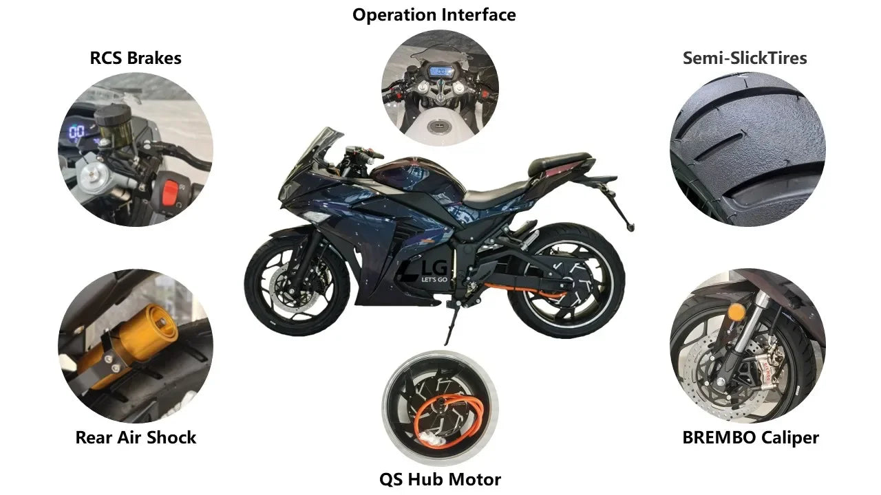XDS Motorcycle Super Power High Quality 3000w 5000w Chain Motor 72v Electric Motorcycle For Adult