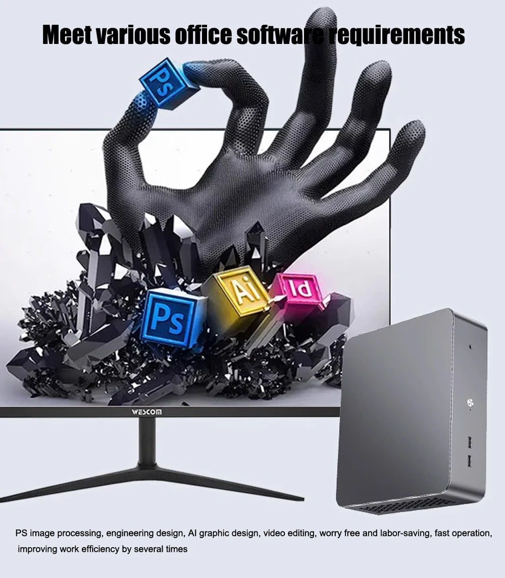 Gamer Desktop Computer Intel i9 12900H i7 13620H NVIDIA GeForce RTX 4060 4050 Gaming Mini PC DDR5 NVMe Win11 WiFi6 Bluetooth5.2