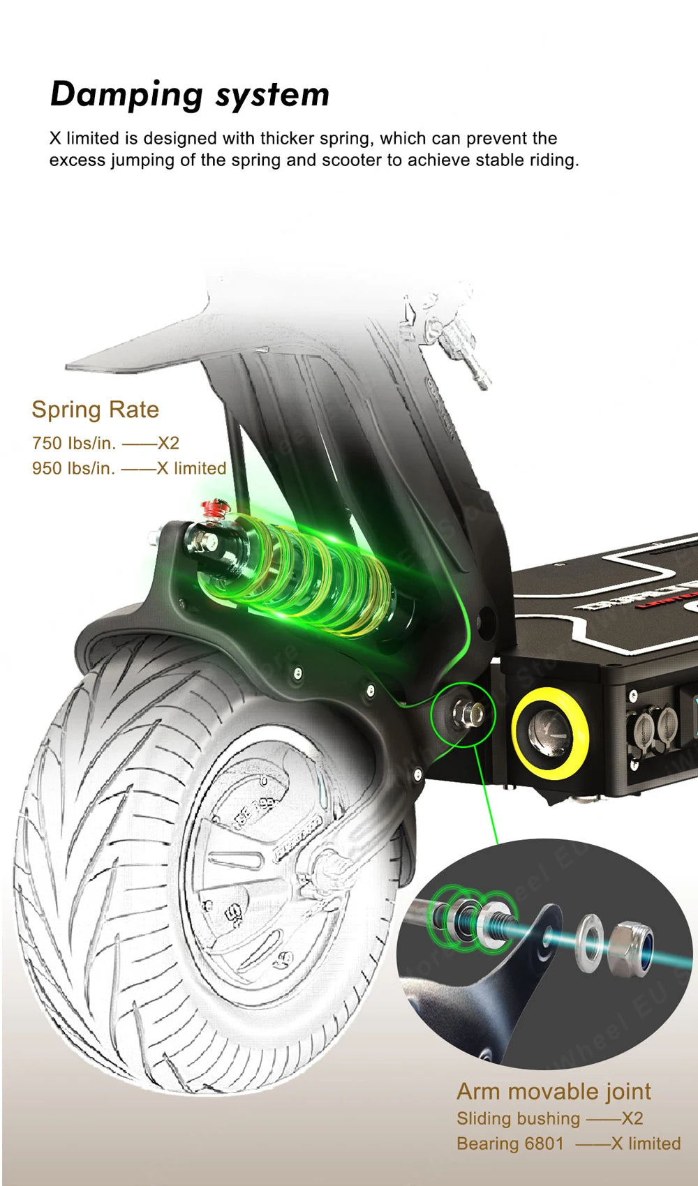 Original Dulatron X Limited 84V 60Ah 2*2800W Dual Motor Top Speed 110km/h EY4 Display Dualtron X Limited Electric Scooter