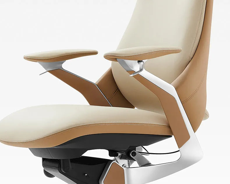 Computer Relaxing Office Chair Ergonomic Mobile Wheels Leather Office Chair Backrest Modern Sillas De Oficina Library Furniture