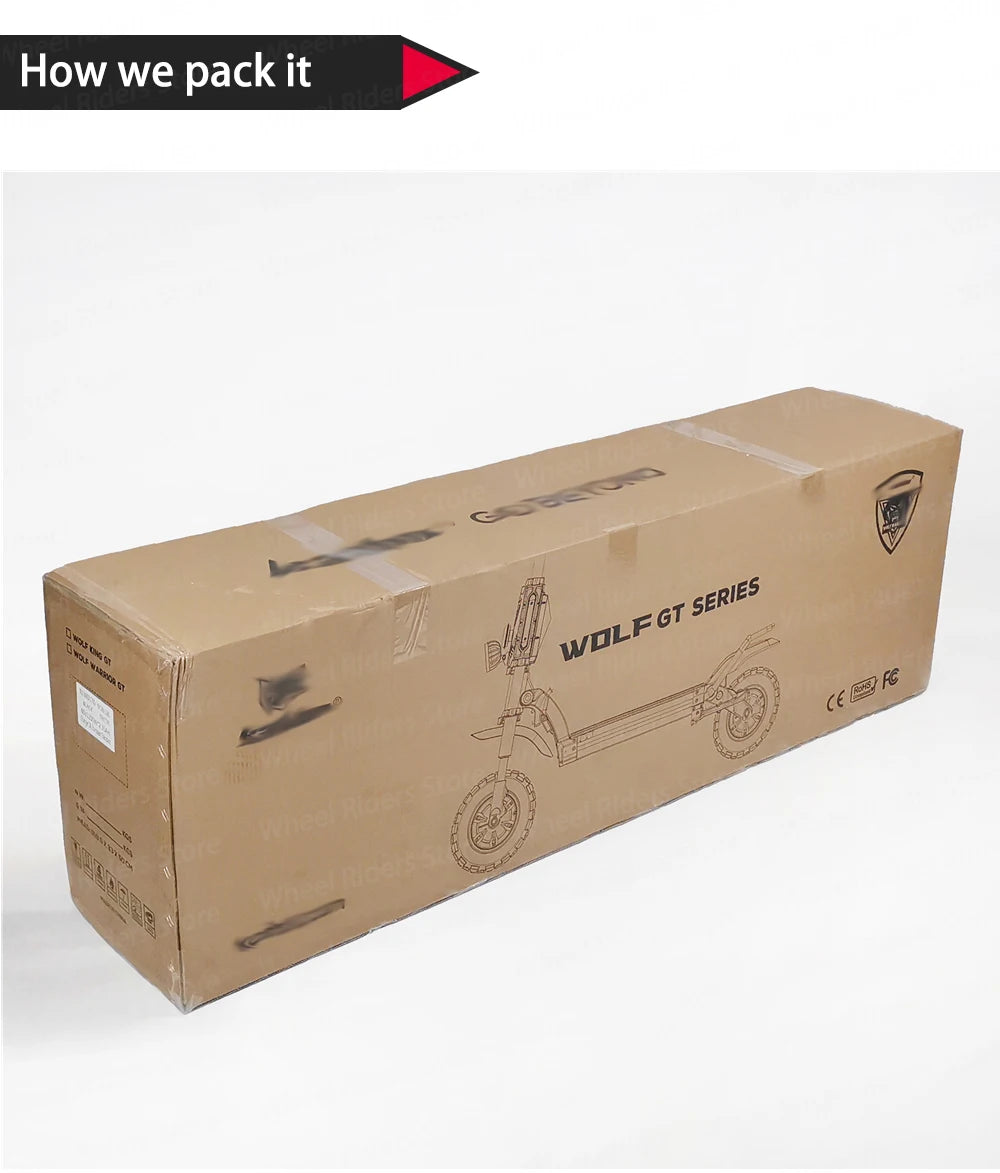 KB Wolf King GT Pro 2000W*2 Dual Motor 72V 35Ah Battery 11inch Run-proof Tires TFT Display Sine Wave Controller Electric Scooter