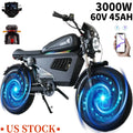 3000W Electric Motorcycle 60V 45AH E-bike 20*5" Fat tire OWAYEBIKE SK-1 Ultra